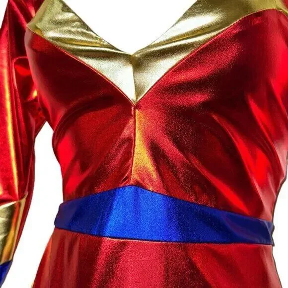 New‎ Small Wonder Woman Halloween Costume Bodysuit Superhero Feminist Cosplay - Picture 4 of 5